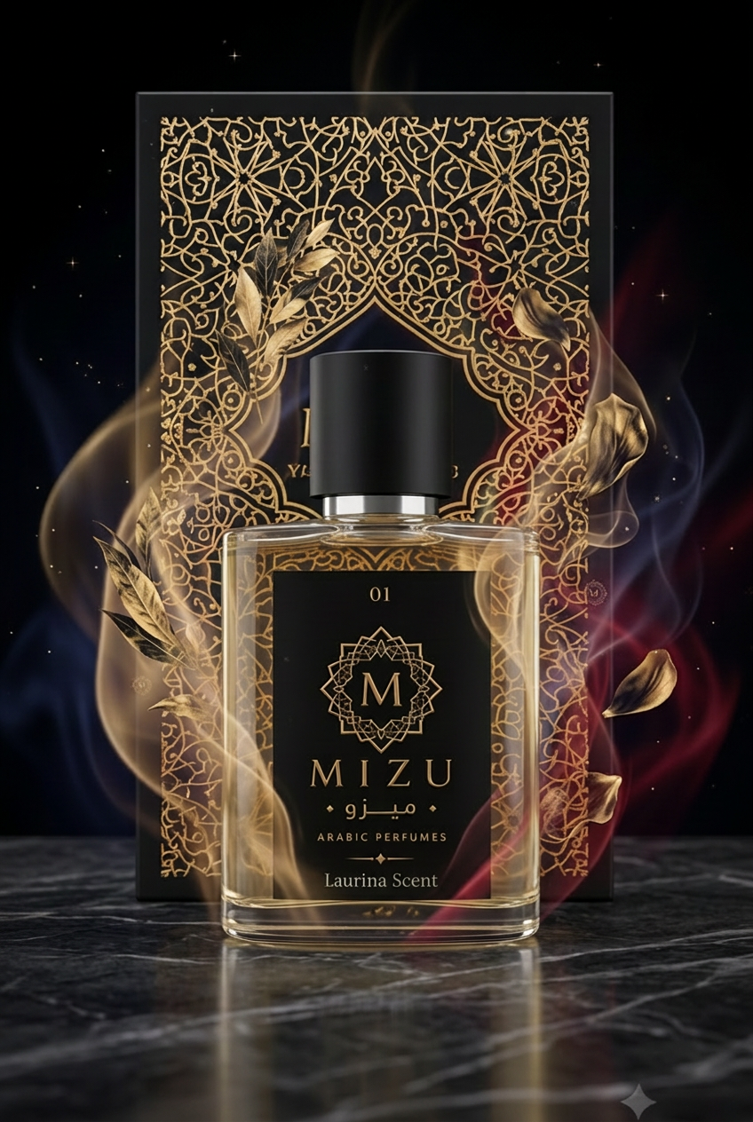 Laurina Scent bottle and box label edit