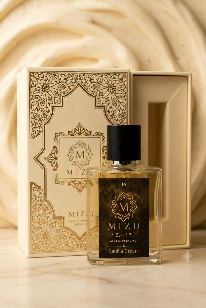 Vanilla Cream bottle and box photo